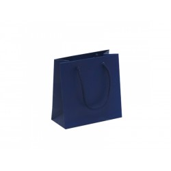 Papírová taška KORA modrá lamino mat
